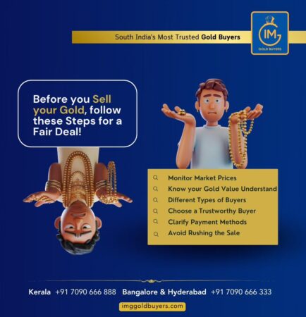 Steps to follow for a fair deal gold selling in Bangalore.